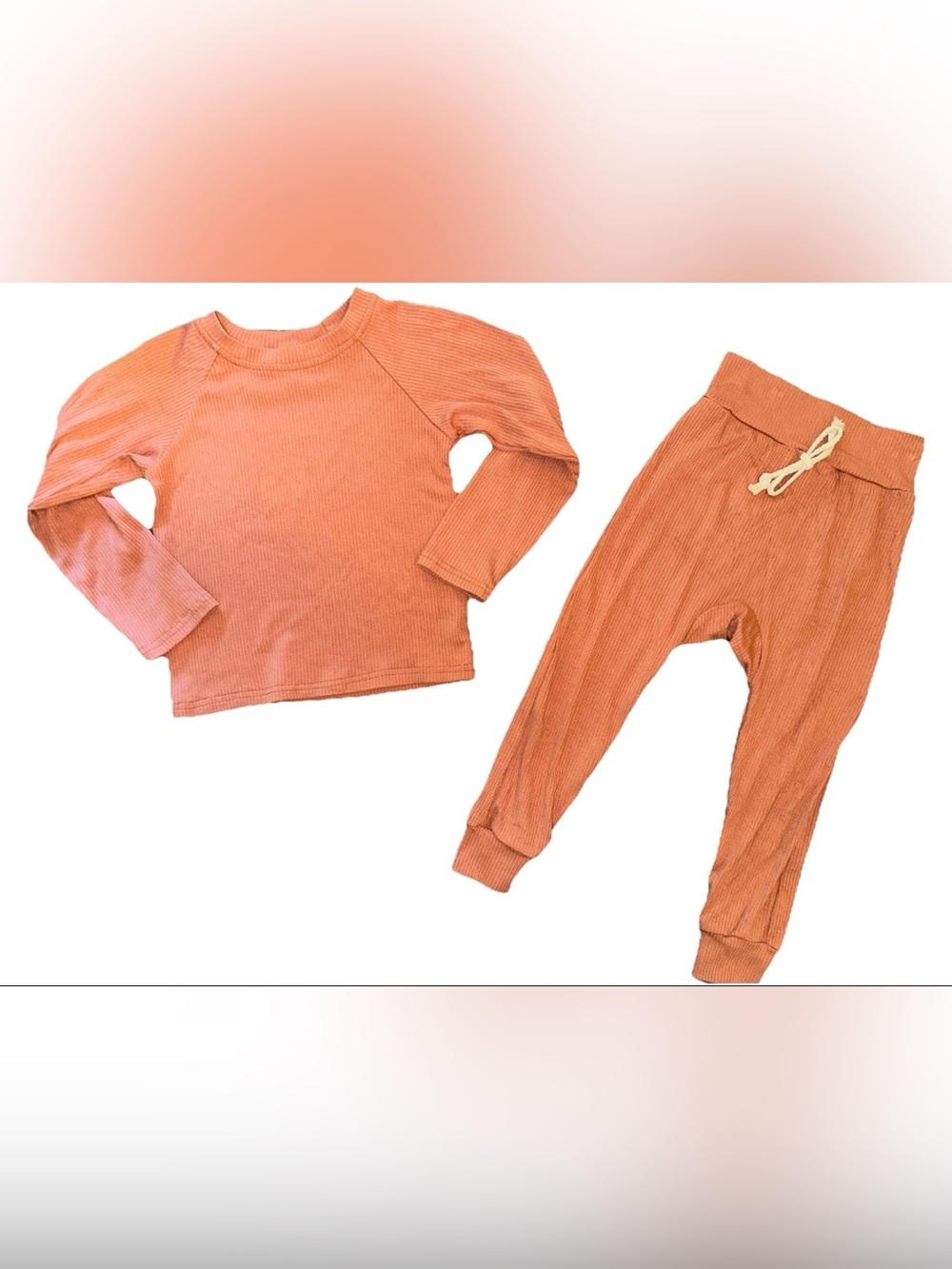 Toddler Boys Girls 2T Ribbed Outfit Set 2PC 100% Cotton Melina & Me Boutique